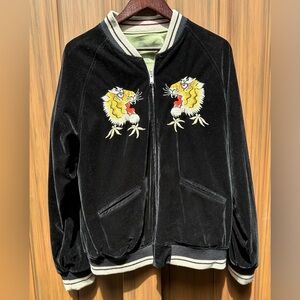 1950s Reversible Acetate
Souvenir Jacket - Falcon × Tiger